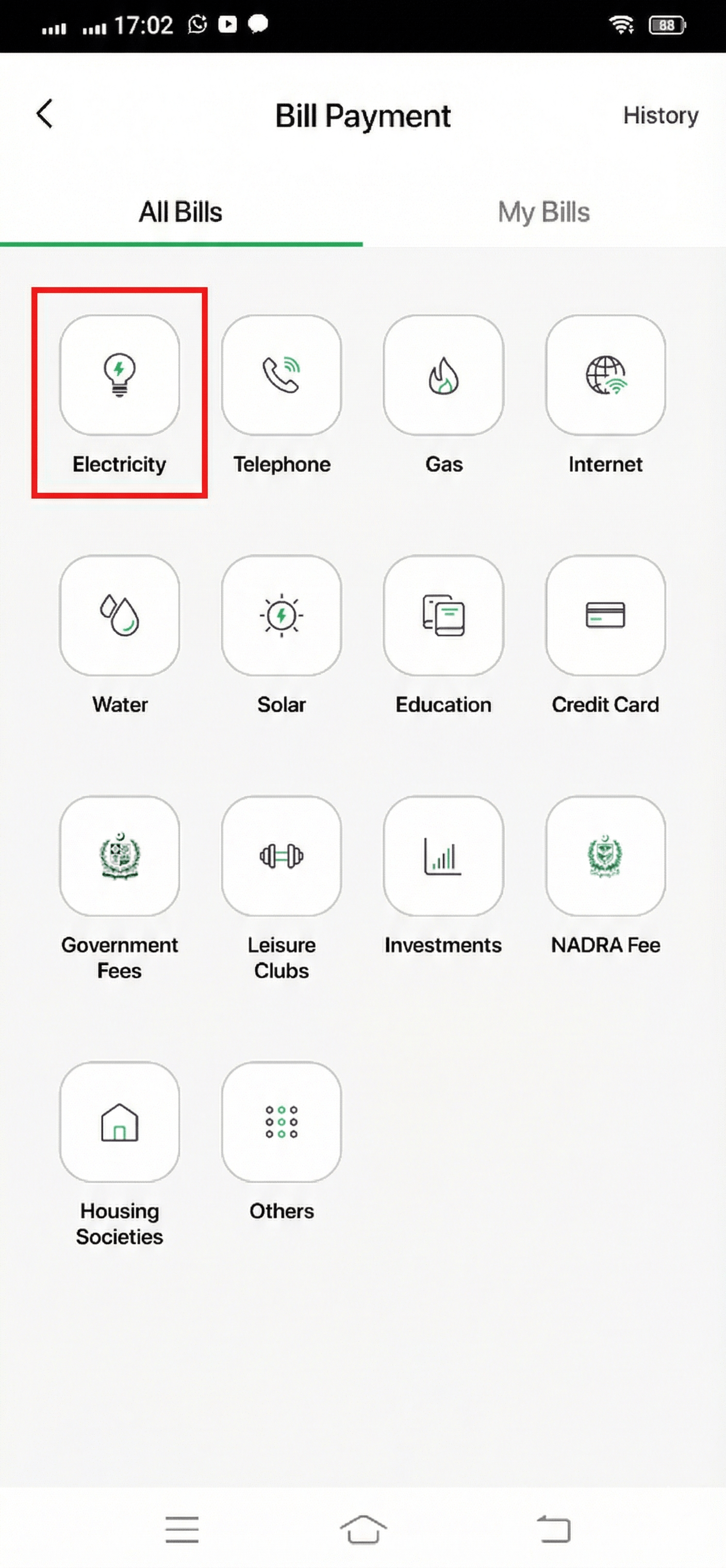 infographic bill payment